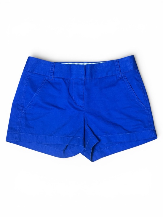 J. Crew Pants - J.Crew Chino Shorts Women’s Size 00 Royal Blue Cotton Flat Front Casual Preppy